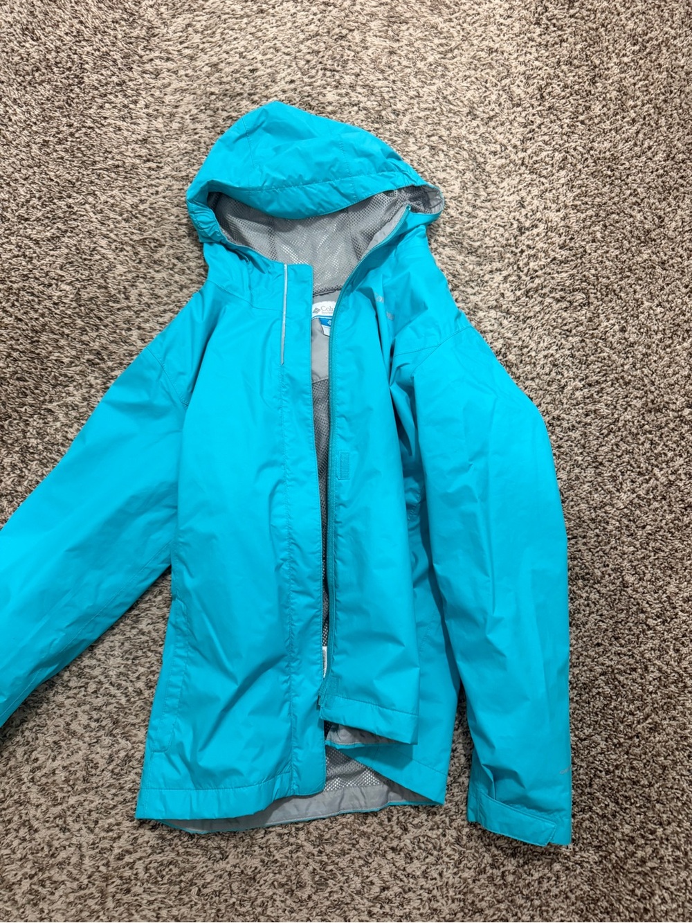 Columbia Kids' Bright Teal Hooded Raincoat